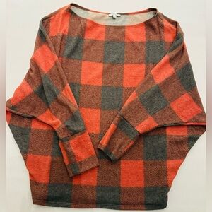 White Birch Plaid Fleece Top